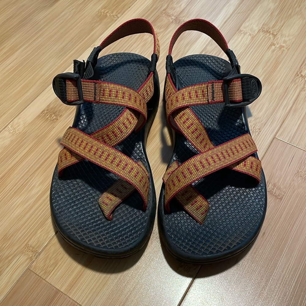 Chaco sandals in orange